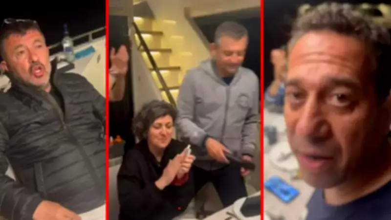 CHP'li Özel, Başarır ve Ağbaba'nın teleferik faciası sırasında yat partisi görüntüleri