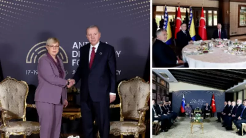 Cumhurbaşkanı Erdoğan, Antalya Diplomasi Forumu'nda Yoğun Temaslarını Sürdürüyor