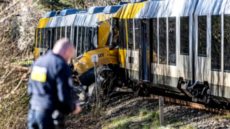 Danimarka'da iki tren kafa kafaya çarpıştı: 17 yaralı, 4'ü ağır
