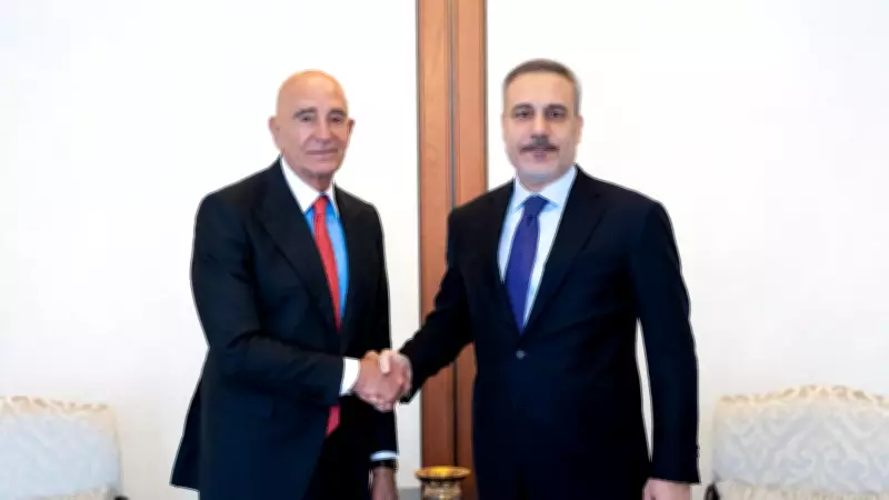 Dışişleri Bakanı Fidan, ABD'nin Ankara Büyükelçisi Tom Barrack'ı Kabul Etti