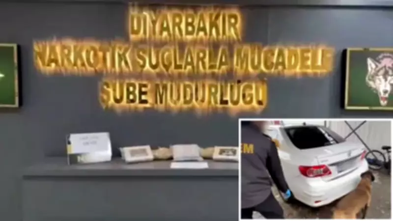 Diyarbakır'da Otomobilde Gizlenmiş 6 Kilo 660 Gram Kokain Ele Geçirildi