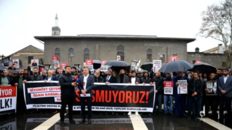 Diyarbakır'da STK'lar İsrail ve ABD'yi Protesto Etti: 'Siyonistler İnsanlığa Savaş Açtı'
