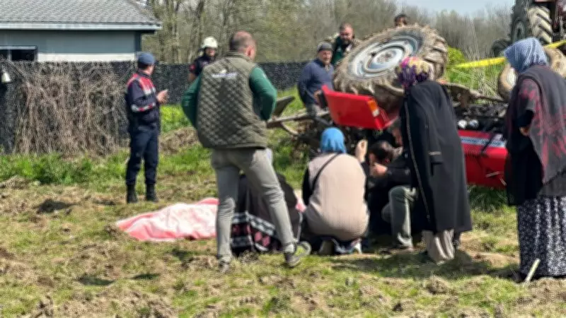 Düzce'de Tarlasını Sürerken Devrilen Traktörün Altında Kalan Sürücü Hayatını Kaybetti