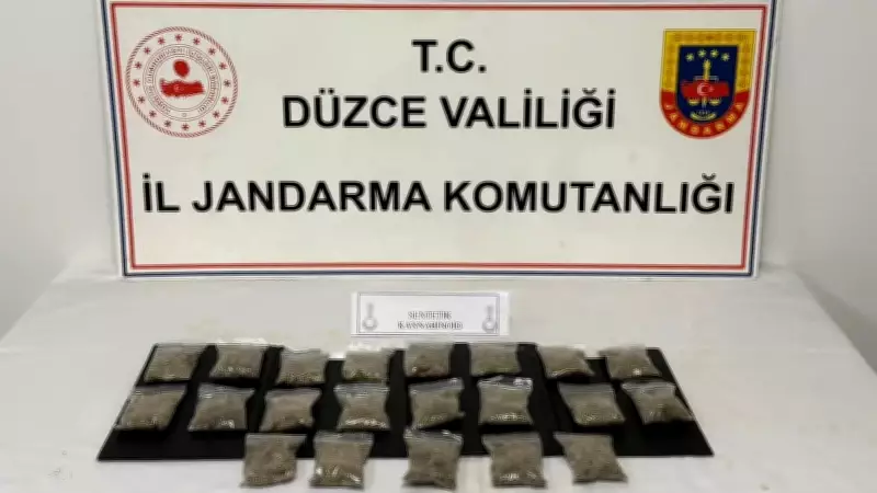 Düzce'de uyuşturucu operasyonu: 1 kilo 50 gram sentetik kannabinoid ele geçirildi