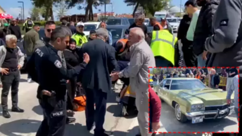 Edirne'de akılalmaz kaza! Kocası gaza basınca eşi aracın altında kaldı