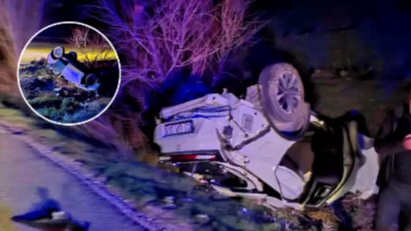 Elazığ'da Feci Trafik Kazası: Kontrolden Çıkan Araç Taklalar Attı, Yaralılar Var