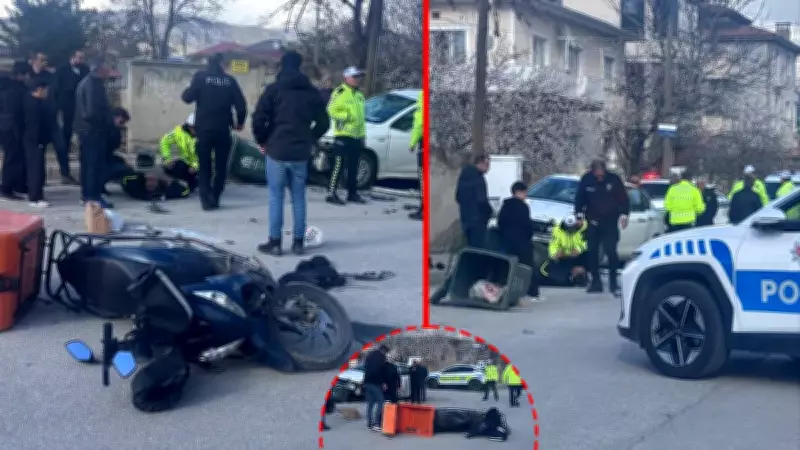 Erzincan'da Korkutan Trafik Kazası: Otomobil ile Motosiklet Çarpıştı, Sürücü Savruldu