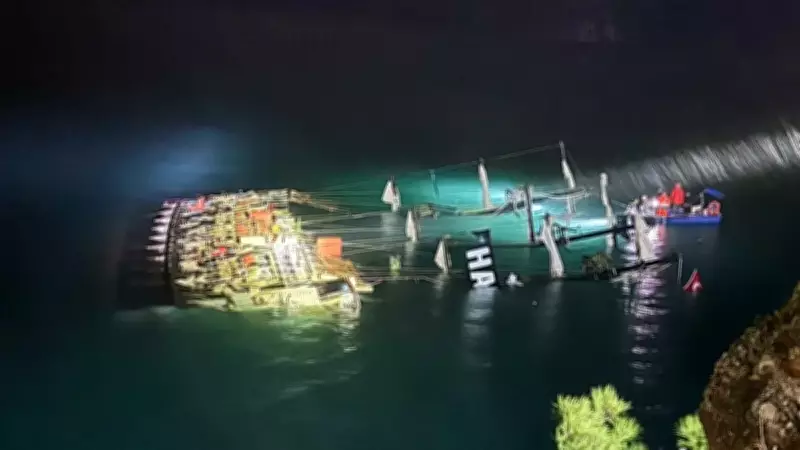 Fethiye'de Tur Teknesi Fırtınada Battı: 1 Kişi Kayıp, 6 Kişi Kurtarıldı