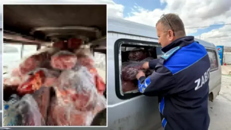 Gaziantep'te Sağlıksız Koşullarda Taşınan 1.6 Ton Sakatat Ele Geçirildi