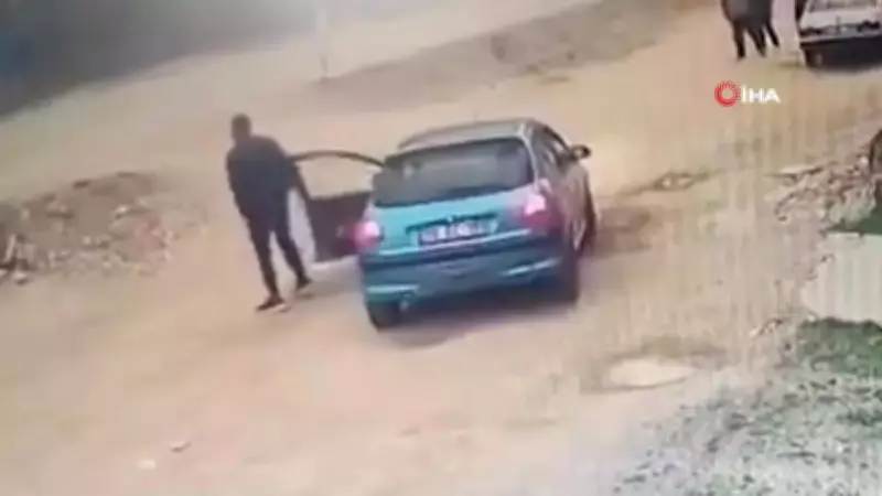 Giresun'da önce konuştu, sonra çarptı: O anlar kamerada