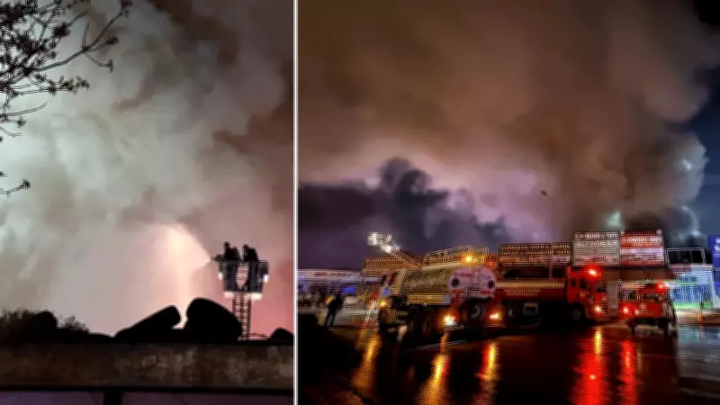 Horozluhan'da İş Yeri Yangını: Patlamada 2 Yaralı, İtfaiye Kontrolü Sağladı