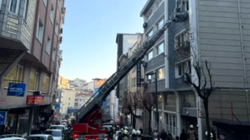 Şişli'deki Otel Yangınında Mahsur Kalan 6 Kişi Kurtarıldı