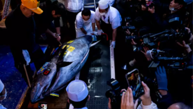 Japonya'da ton balığı rekoru: 3,2 milyon dolara Guinness'e girdiler
