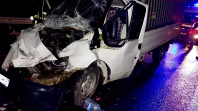Kahramanmaraş'ta Sağanak Yağışın Neden Olduğu Zincirleme Kazalar: 1 Ölü, 3 Yaralı
