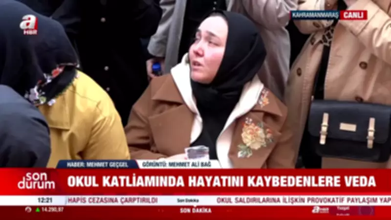 Kahramanmaraş'taki Okul Saldırısında Hayatını Kaybedenler Son Yolculuğuna Uğurlanıyor