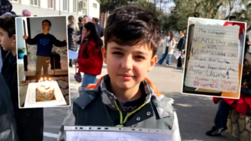 Kahramanmaraş'taki saldırıda ölen Adnan'ın 8. yaş günü görüntüleri yürek burktu