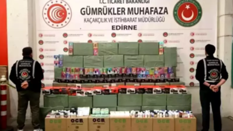 Kapıkule'de Dev Operasyon: 33 Milyon TL Değerinde Kaçak Ürüne El Konuldu