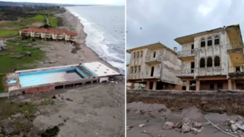 Karasu Sahilindeki Eski Tatil Köyü Dalgaların Tehdidi Altında, Bakanlık Harekete Geçti