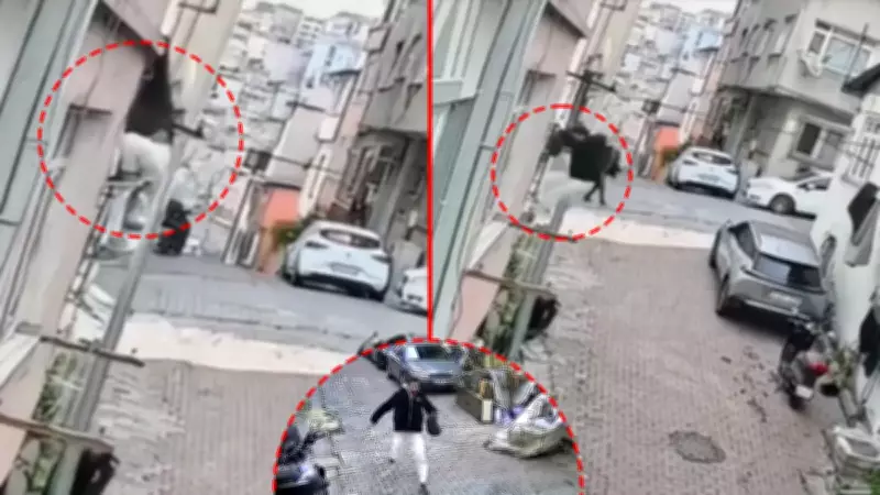 Kağıthane'de Örümcek Adam Gibi Tırmanan Hırsız: 3. Kattan Çanta Çaldı