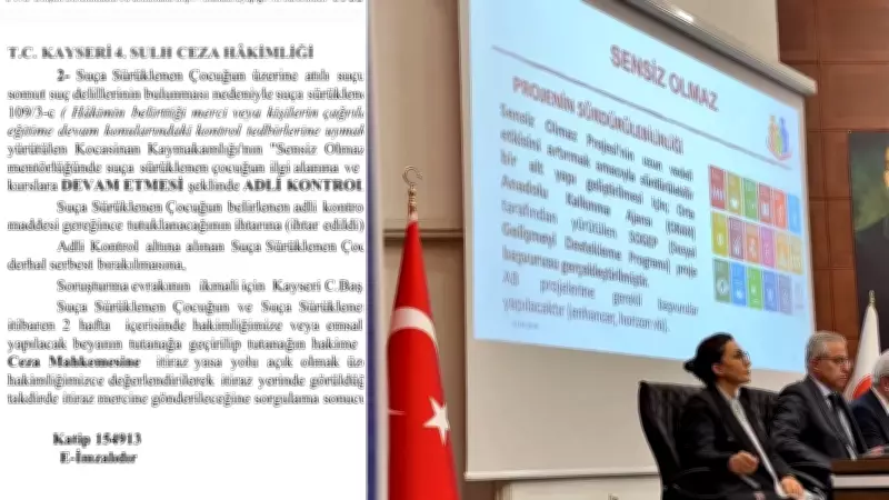 Kayseri'de Suça Sürüklenen Çocuk Spor ve Sosyal Projeye Katılım Şartıyla Serbest Bırakıldı