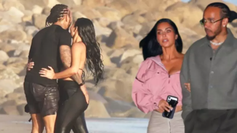 Kim Kardashian ve Lewis Hamilton Malibu'da Romantik Tatilde