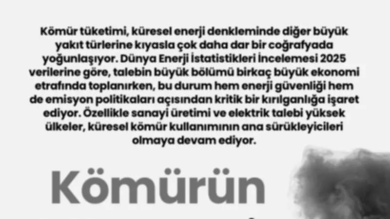 Kömürün Yarısını Çin Yakıyor: Küresel Tüketimde Tek Ülke Hakimiyeti