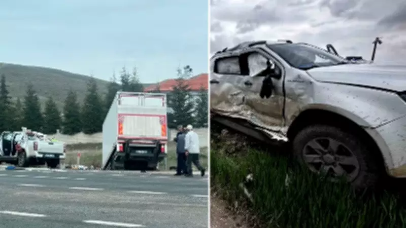 Konya Kulu'nda Kamyonet ile Pikap Çarpıştı: 2 Yaralı