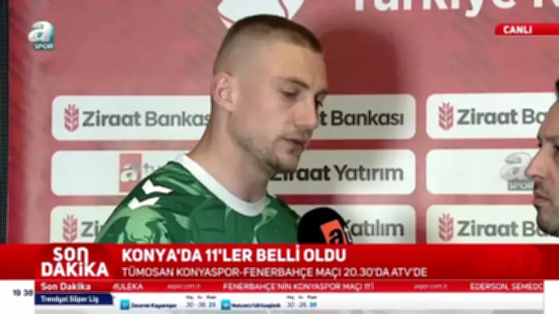 Konyasporlu Kramer: Tarih Yazmak İçin Fenerbahçe'yi Yenmeliyiz