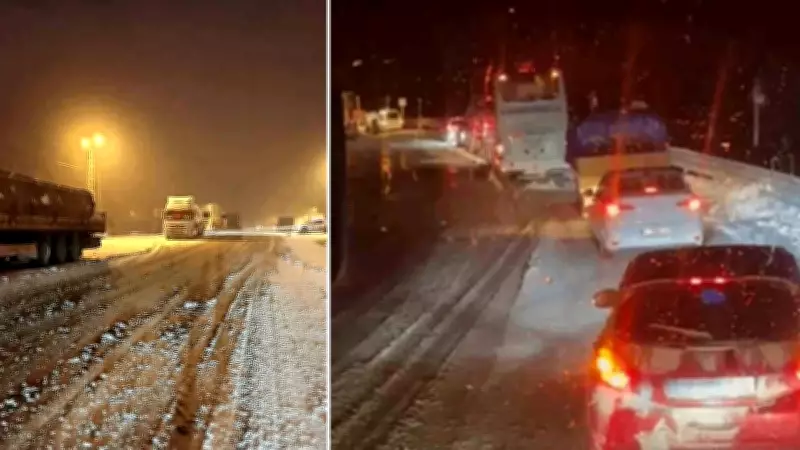 Kop Dağı Geçidi'nde Buzlanma Ulaşımı Aksattı, Sürücüler Zor Anlar Yaşadı