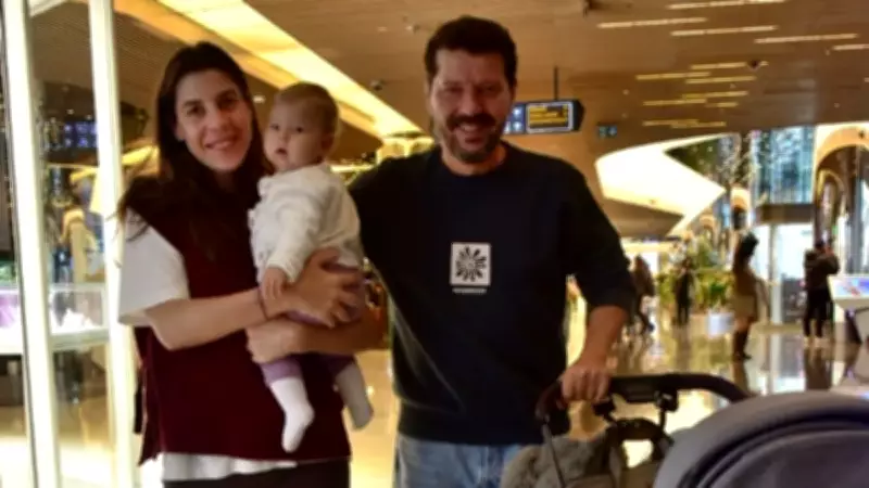 İlker Aksum ailesiyle tatilde! Minik Lila'dan eğlenceli pozlar