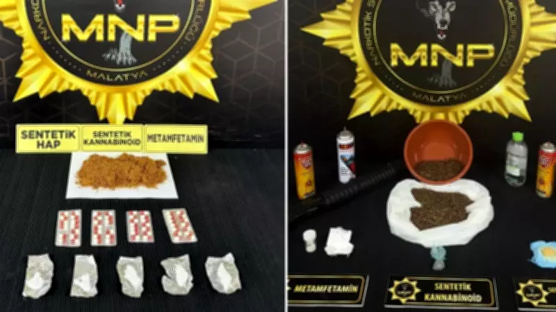 Malatya'da Narkotik Operasyonu: 7 'Torbacı' Tutuklandı, Uyuşturucu Ele Geçirildi