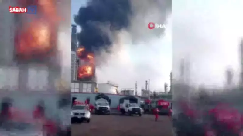 Meksika'da Petrol Rafinerisinde İkinci Yangın: Kok Kömürü Deposu Alev Aldı