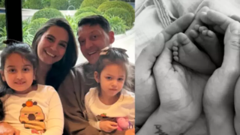Mesut Özil ve Amine Gülşe Üçüncü Çocukları Elisa'ya Kavuştu