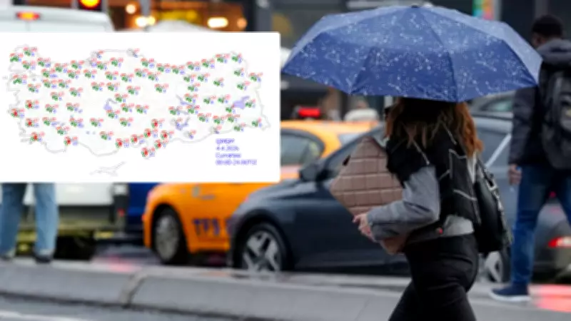 Meteoroloji 21 İl İçin Sarı Alarm Verdi! Tüm Bölgeler Yağışlı Geçecek