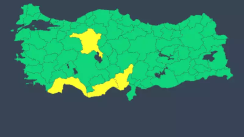 Meteoroloji'den 4 İl İçin Sarı Kodlu Uyarı: Kuvvetli Sağanak Bekleniyor