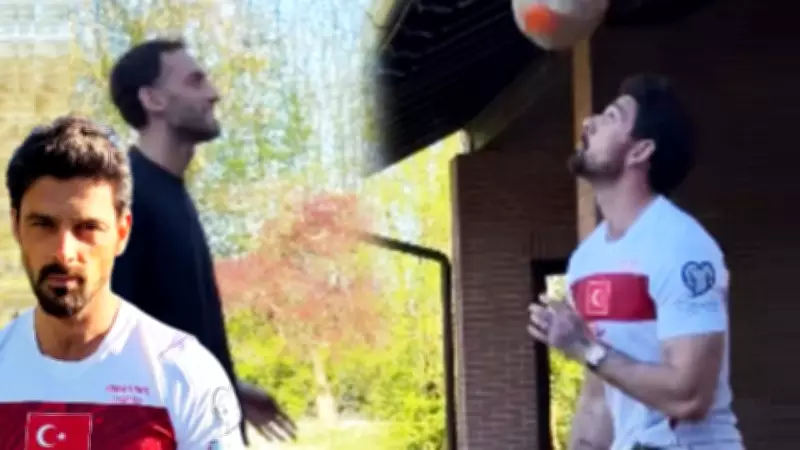 Michele Morrone Türk Milli Takım Formasını Giyerek Hakan Çalhanoğlu ile Buluştu