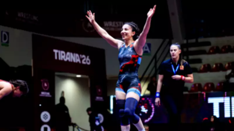 Milli güreşçi Evin Demirhan Yavuz'dan Avrupa'da gümüş madalya