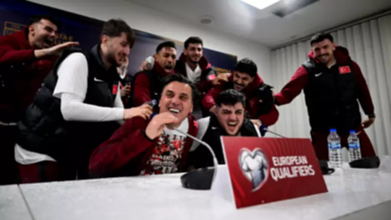 Montella'ya Sürpriz Kutlama: Milli Takım Basın Toplantısını Sulu Kutlamayla Renklendirdi