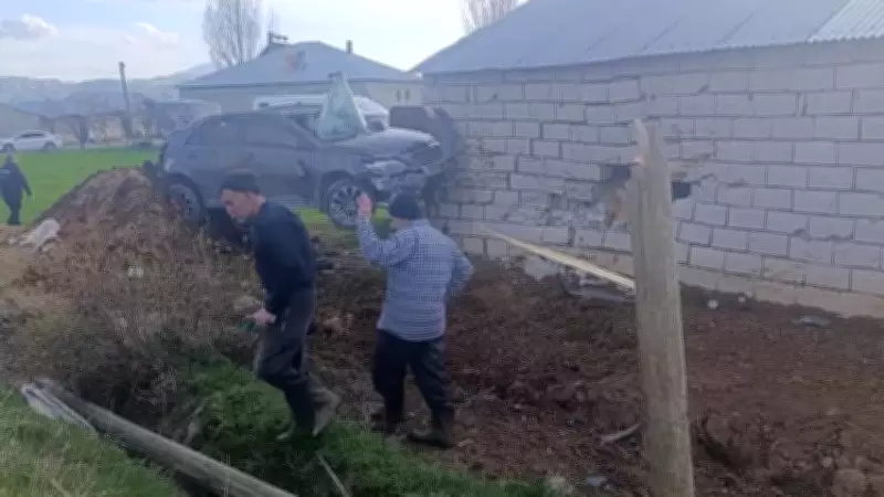 Muradiye'de kontrolden çıkan araç aydınlatma direğine çarptı: 1 yaralı