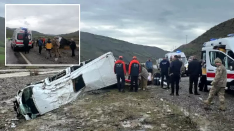 Mustafa Minibüsü Devrildi: Çok Sayıda Yaralı Var