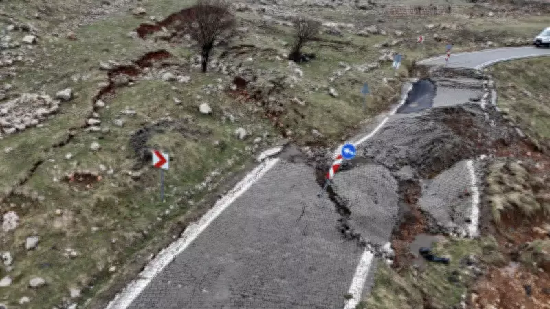 Nemrut Dağı'nda Heyelan: Yol Kapandı, Turizm Sezonu Öncesi Çalışmalar Başladı