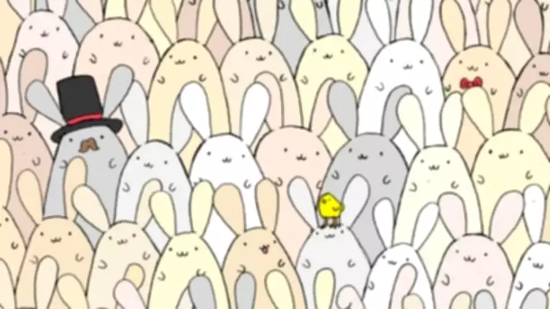 Optik İllüzyon Yarışması: Tavşanlar Arasında Gizli Yumurtayı Bulun!