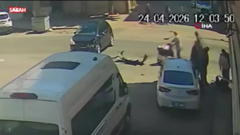 Çorlu'da otomobille çarpışan motosiklet sürücüsü yaralandı