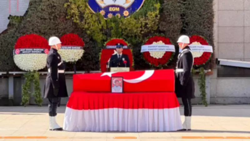 Polis Memuru Seçkin Yalçın, Mesai Arkadaşları Tarafından Son Yolculuğuna Uğurlandı