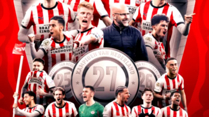 PSV, Hollanda Ligi'nde Üst Üste 3. Şampiyonluğunu Kutluyor