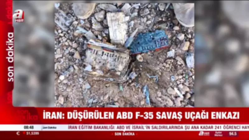 İran, ABD'nin F-35 Savaş Uçağını Düşürdüğünü İddia Etti: Enkaz Görüntüleri Yayınlandı