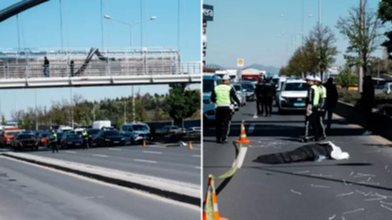 Reklam afişi asarken dengesini kaybeden işçi düşüp can verdi