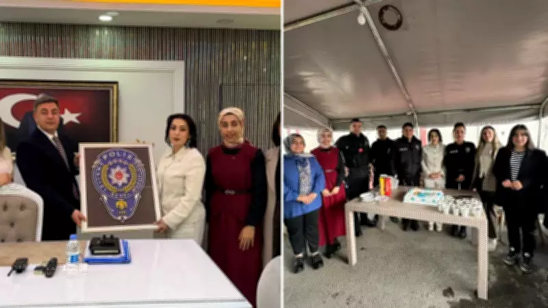 Şırnak'ta Kadınlar Polis Haftası'nda Sürpriz Kutlama Yaptı
