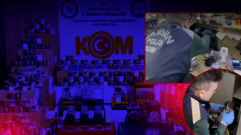 Samsun'da film gibi baskın: Milyonluk kaçak ürün zulalanmış