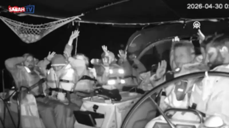 İsrail'in Küresel Sumud Filosu'na saldırısı kamerada